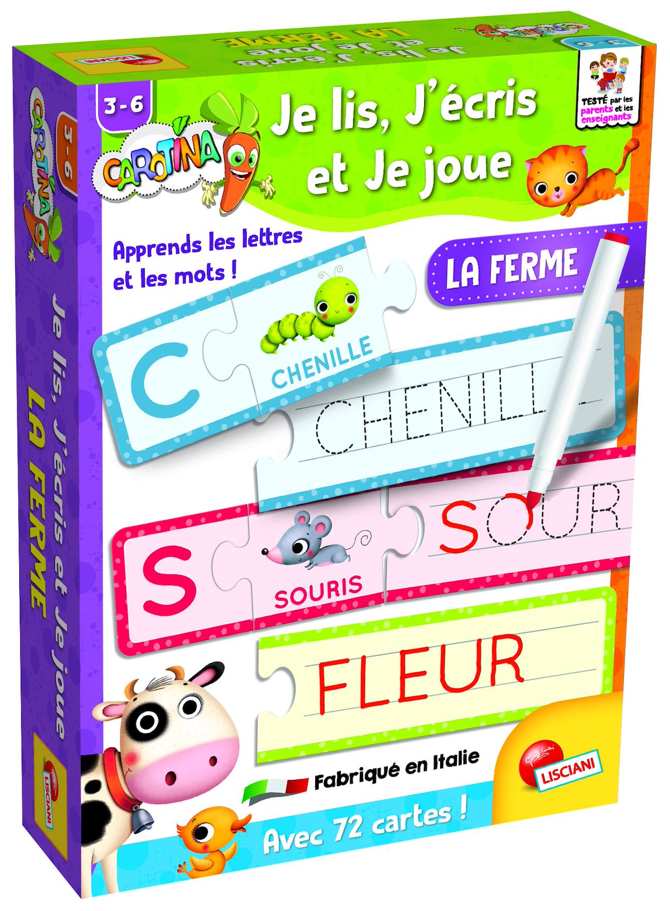 Carotina je Lis, J'ecris Et Je Joue - La Ferme Multicolore