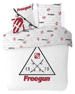 Linge de maison et décoration-Linge de lit enfant-Housse de couette freegun skateboard coton