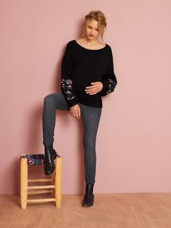 Vêtements de grossesse-Pantalon-Jean slim stretch de grossesse entrejambe 79