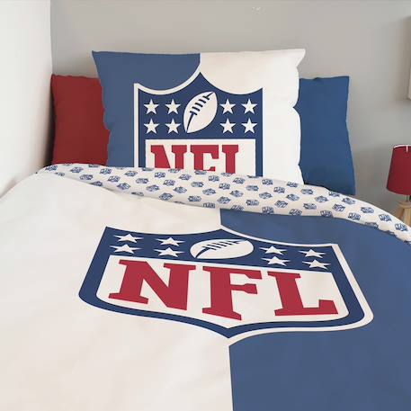 Housse de couette football américain logo nfl coton Bleu 5 - vertbaudet enfant 