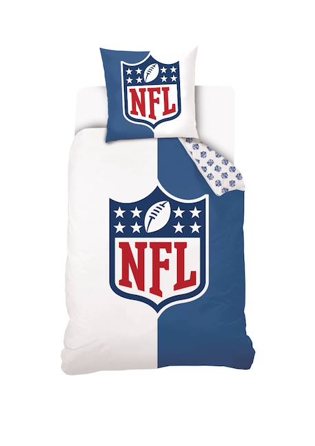 Housse de couette football américain logo nfl coton Bleu 1 - vertbaudet enfant 