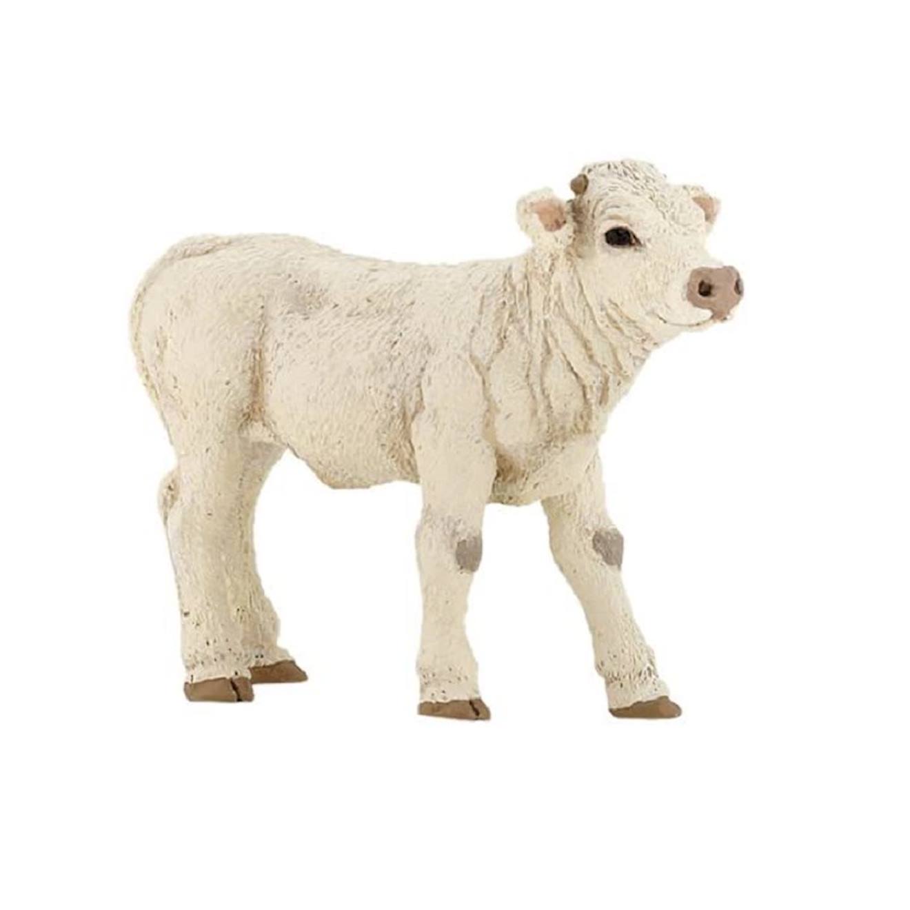 Figurine Veau Charolais Beige