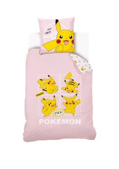 Housse de couette pikachu pokémon coton  - vertbaudet enfant