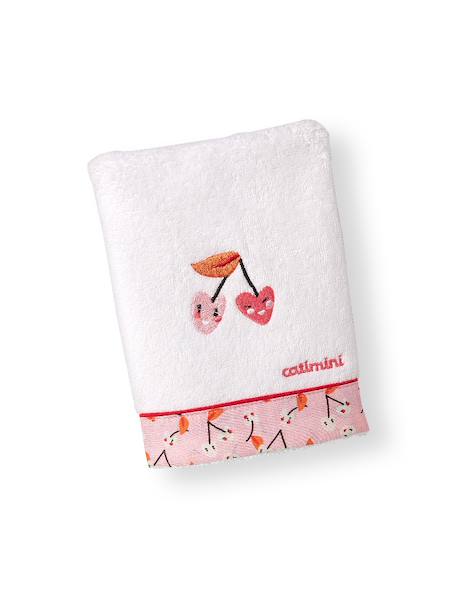 Fille-Peignoir de bain-Gant eponge fille escapade kawaii coton blanc