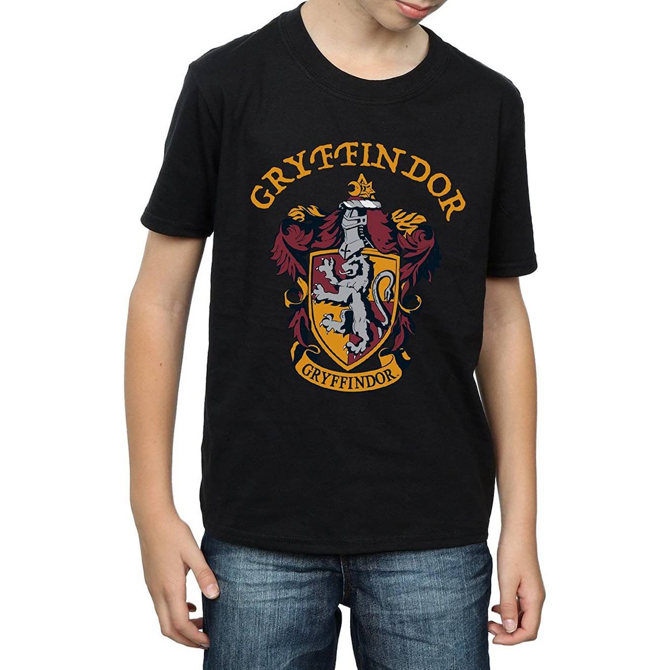 T-shirt En Coton Peigné De Qualité Supérieure Harry Potter Noir