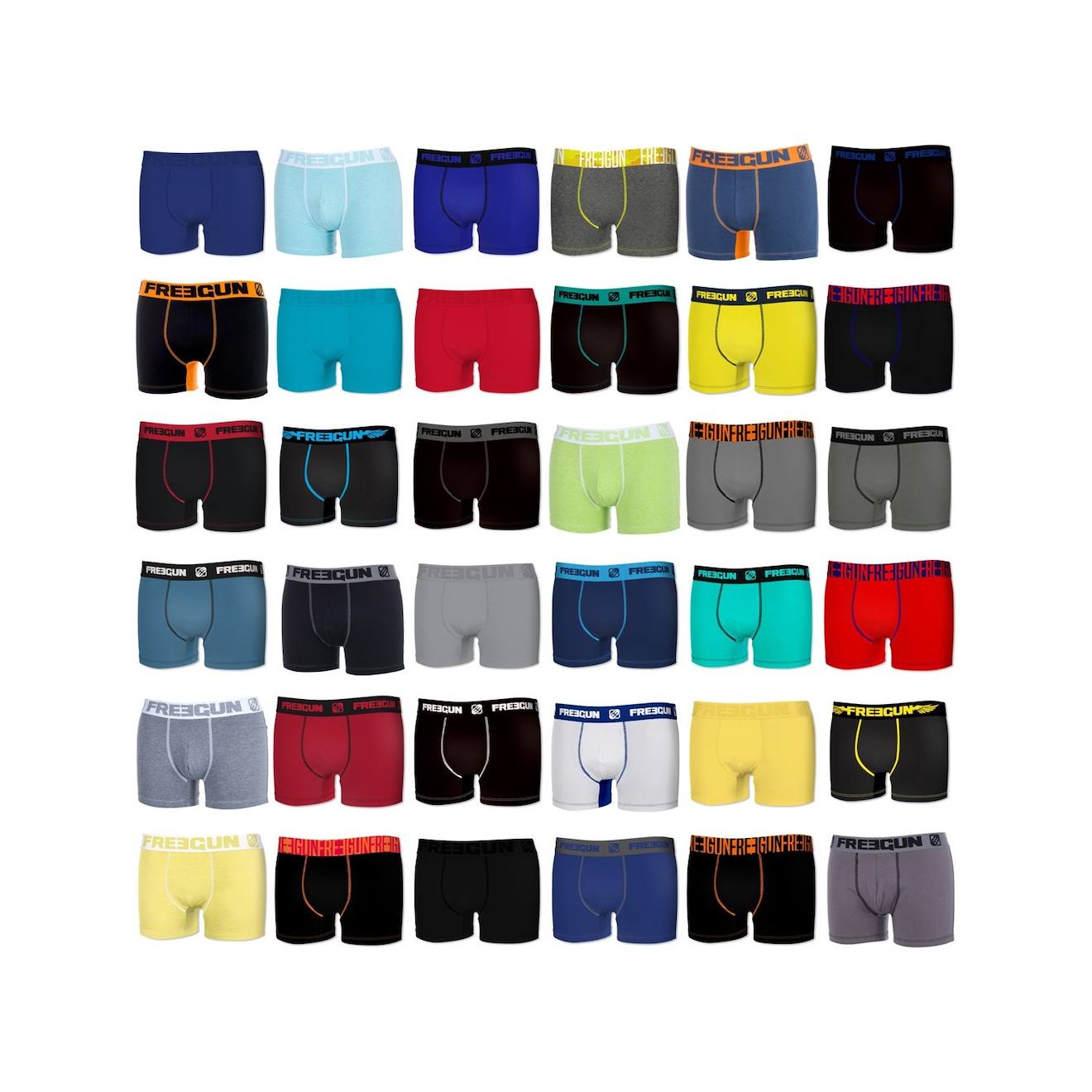 Pack Surprise De 5 Boxers Coton Multi-couleurs