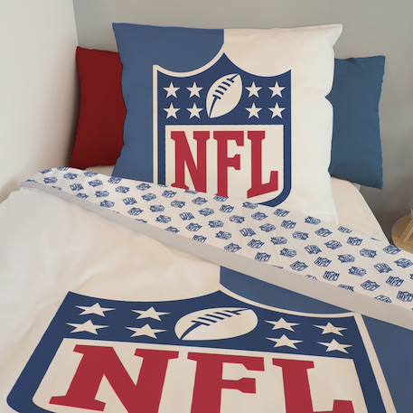 Housse de couette football américain logo nfl coton Bleu 4 - vertbaudet enfant 