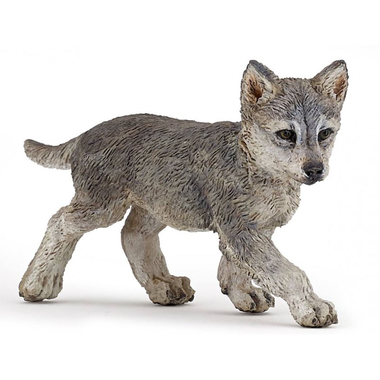 Figurine Bébé Loup Gris