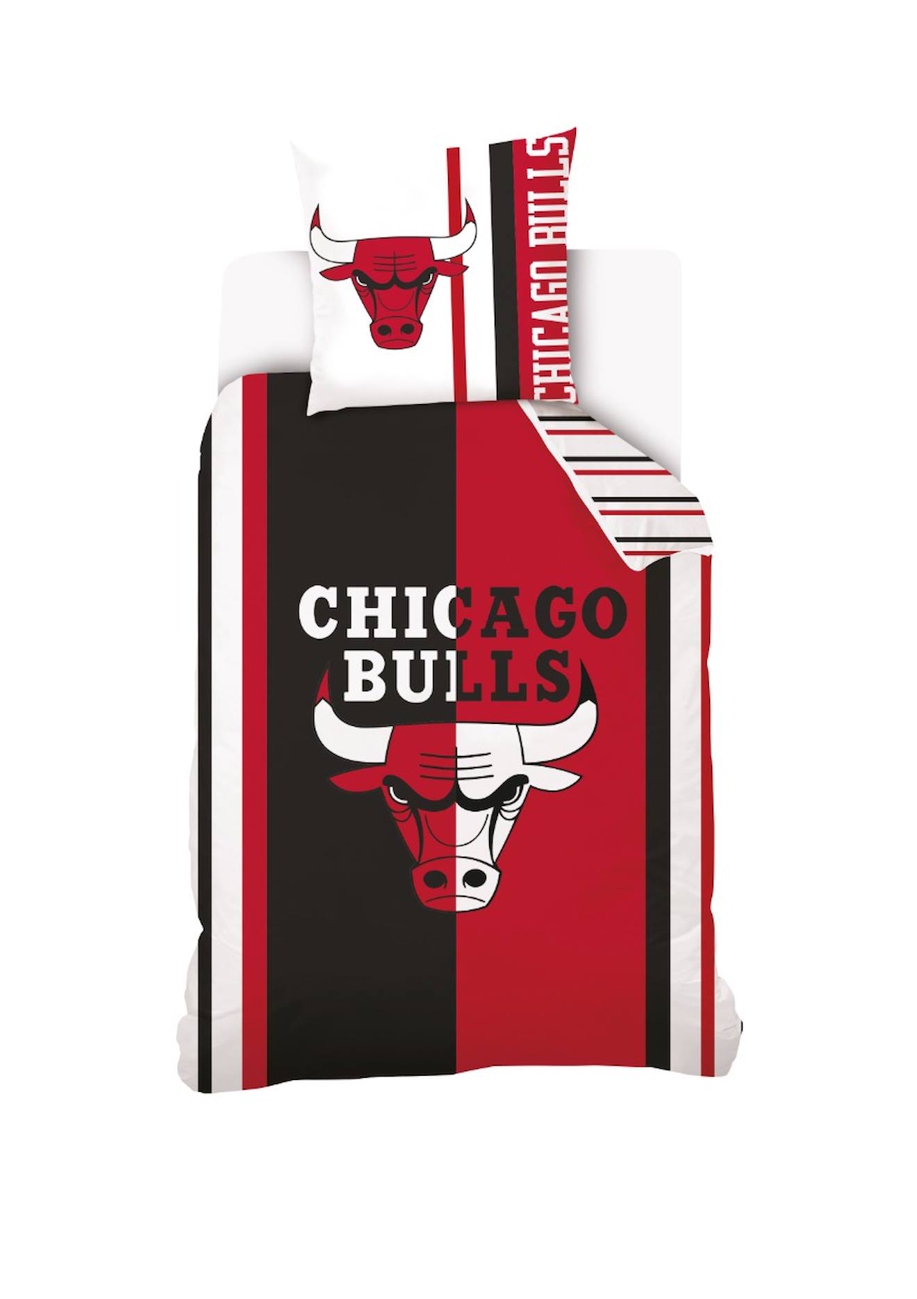 Housse De Couette Chicago Bulls Coton Rouge