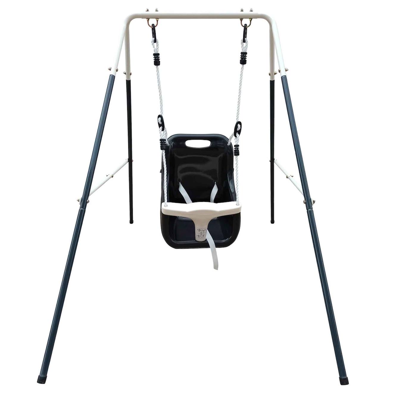 Portique, Balançoire Pour Bébé En Métal Gris