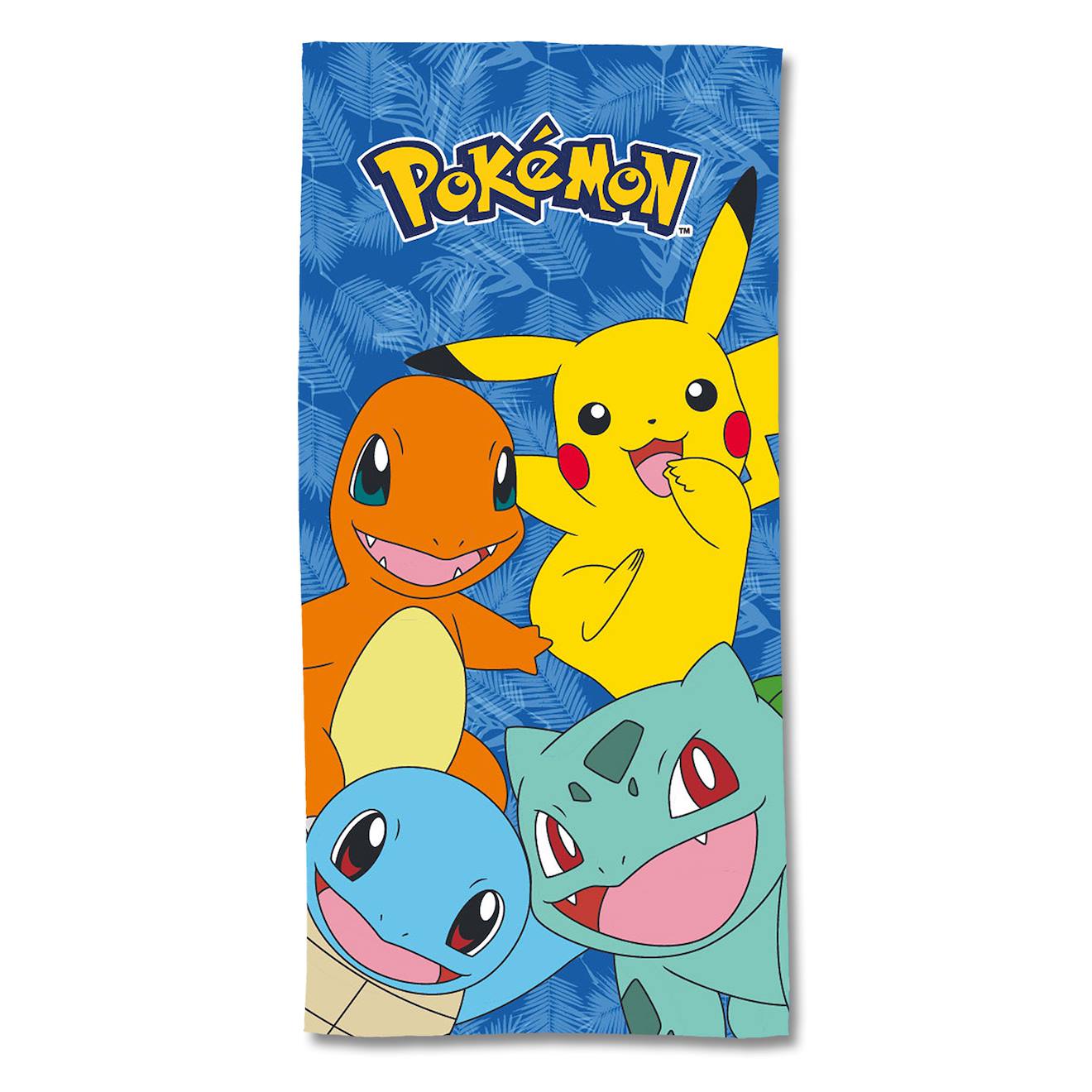 Serviette De Plage Pokémon Pikachu Starter Bleu Bleu