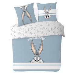 Linge de maison et décoration-Linge de lit enfant-Housse de couette-Housse de couette looney tunes bugs bunny coton