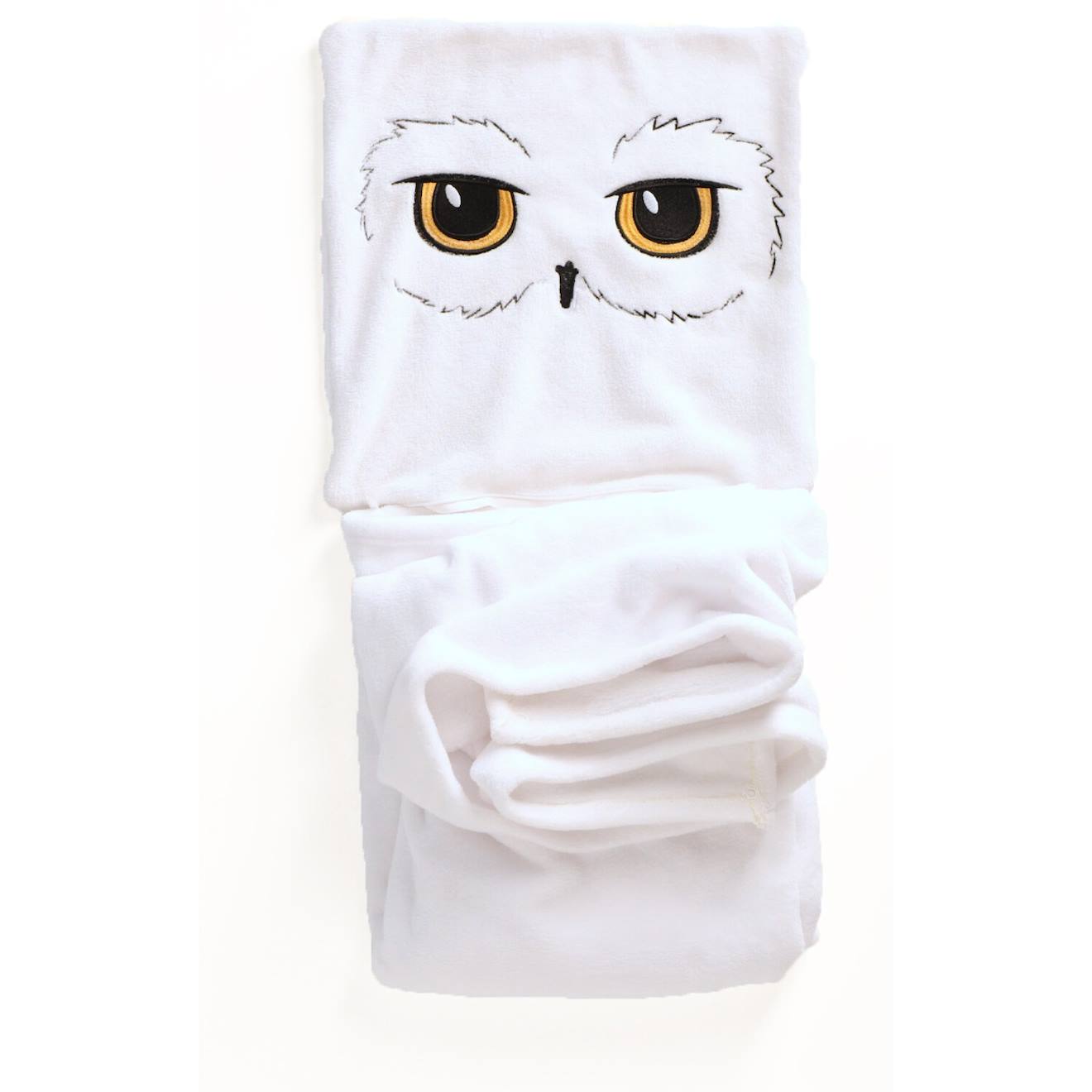Coussin Plaid Harry Potter 2 En 1 Hedwige Polyester Blanc