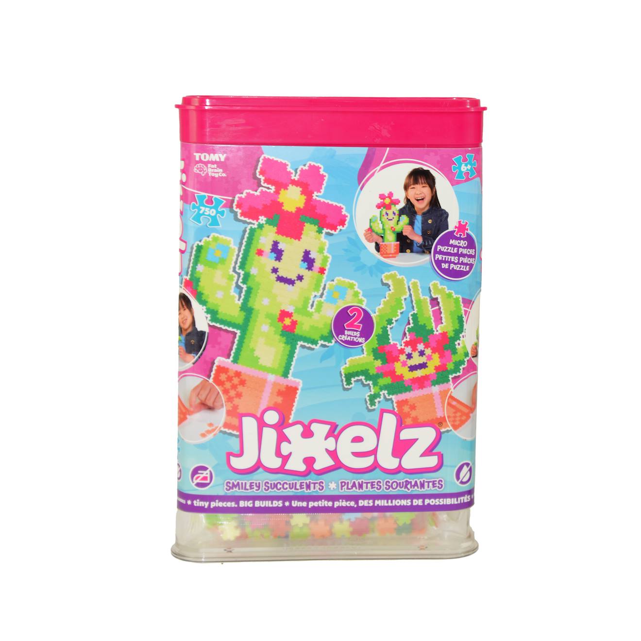 Jixelz Plantes Souriantes 750 Pièces - Alliez Puzzle Et Pixel ! Multicolore