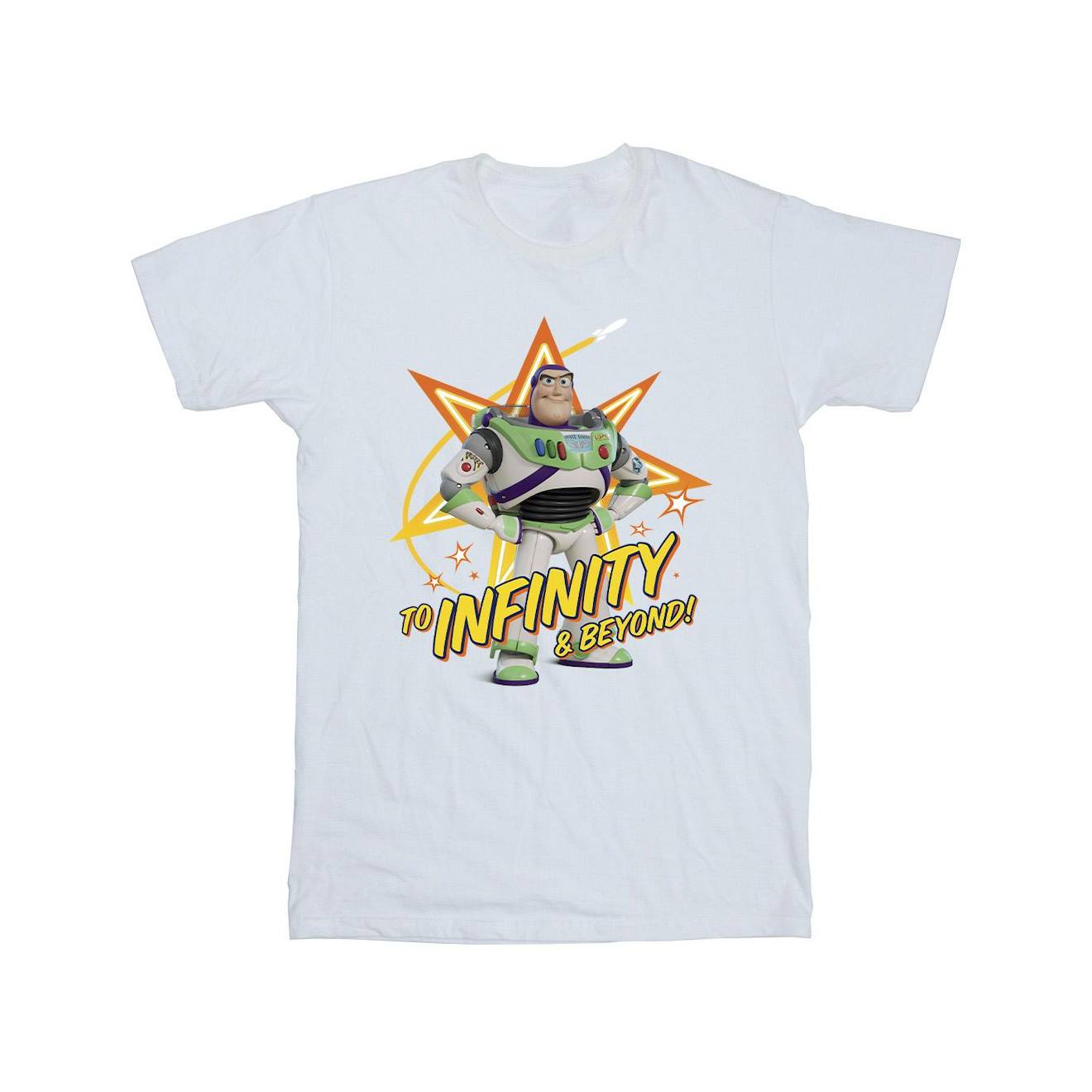 T-shirt En Coton Peigné De Qualité Supérieure Disney Toy Story To Infinity Blanc