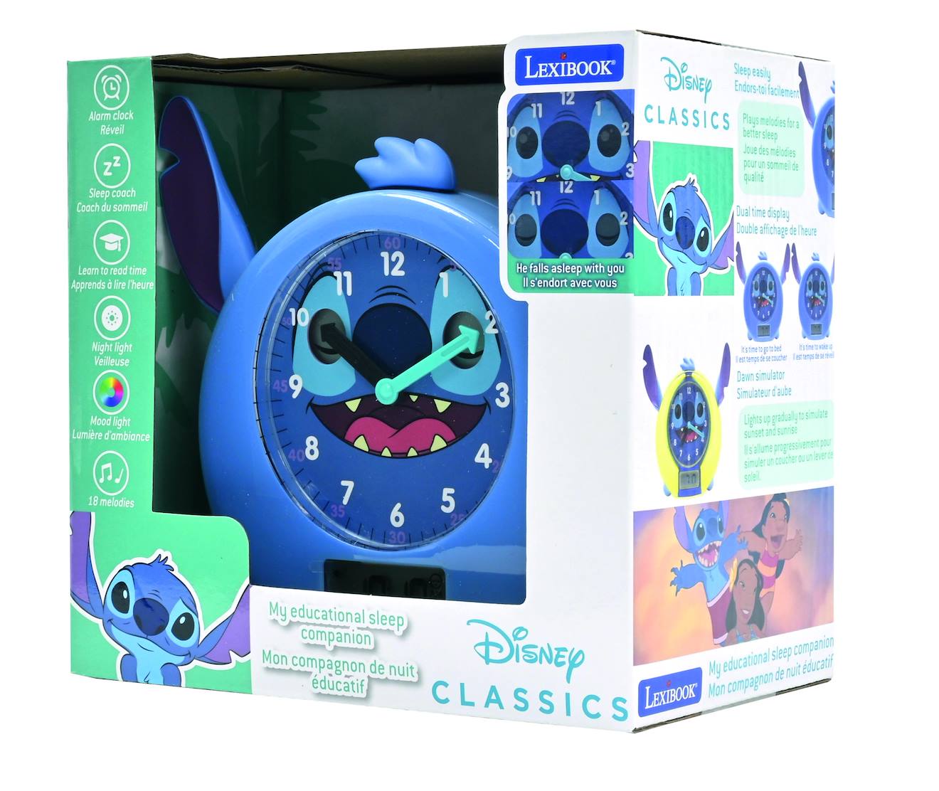 Mon Compagnon De Nuit Éducatif Stitch Multicolore