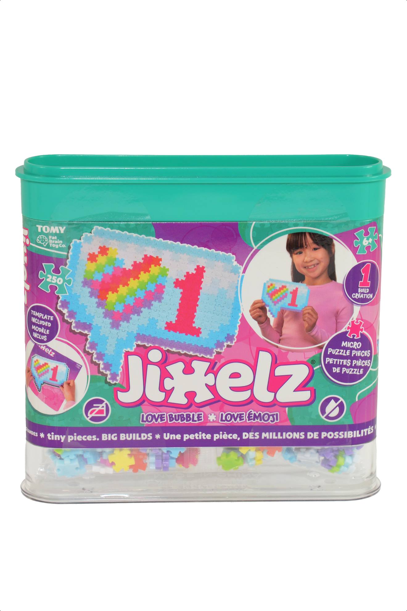 Jixelz - Love Emoji 250 Pièces Alliez Puzzle Et Pixel ! Multicolore