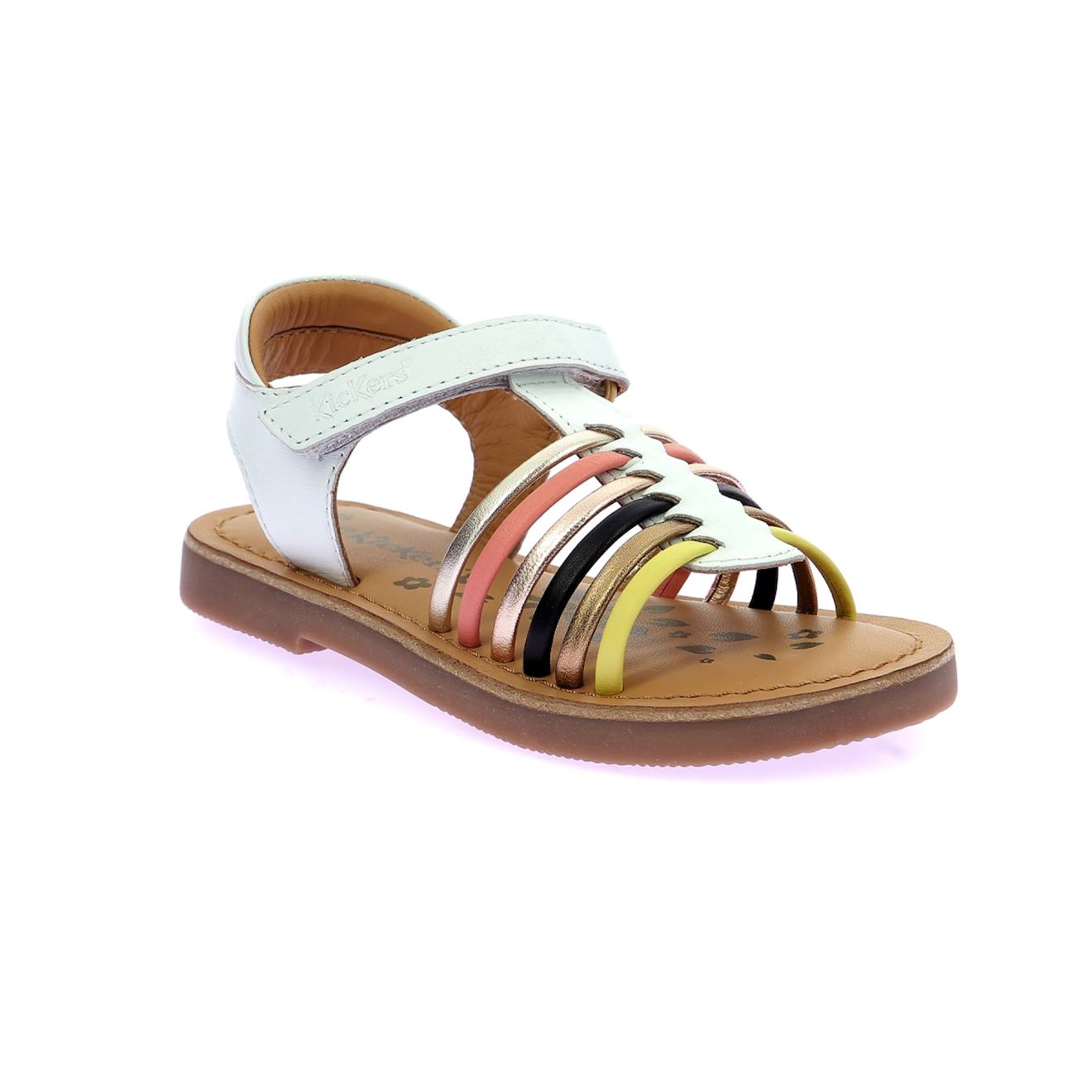 Sandales Enfant Kick Prella Blanc Multico