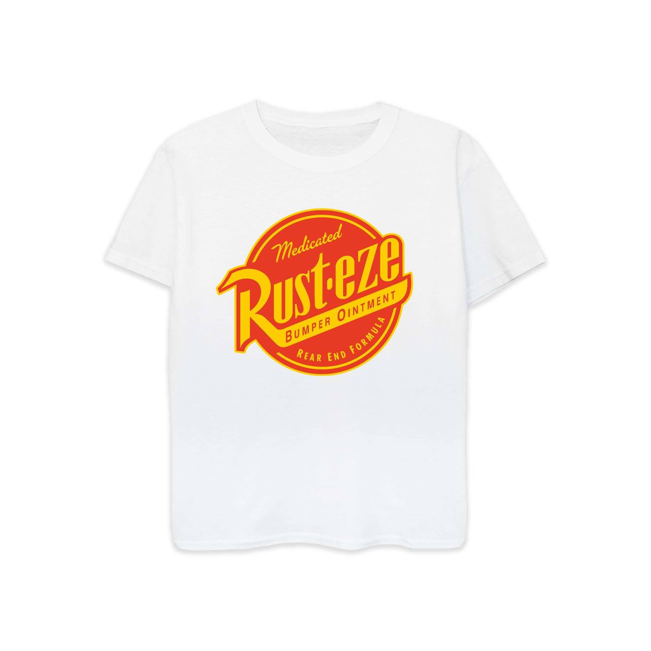 T-shirt En Coton Peigné De Qualité Supérieure Cars Rust-eze Blanc