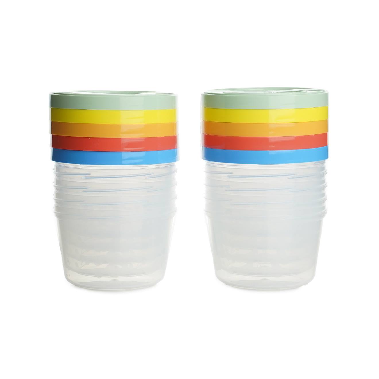10 Boîtes De Conservation 250ml Transparent