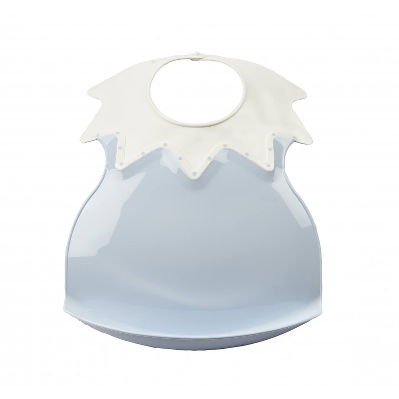 Bavoir Avec Récupérateur Arlequin Fleur Bleue