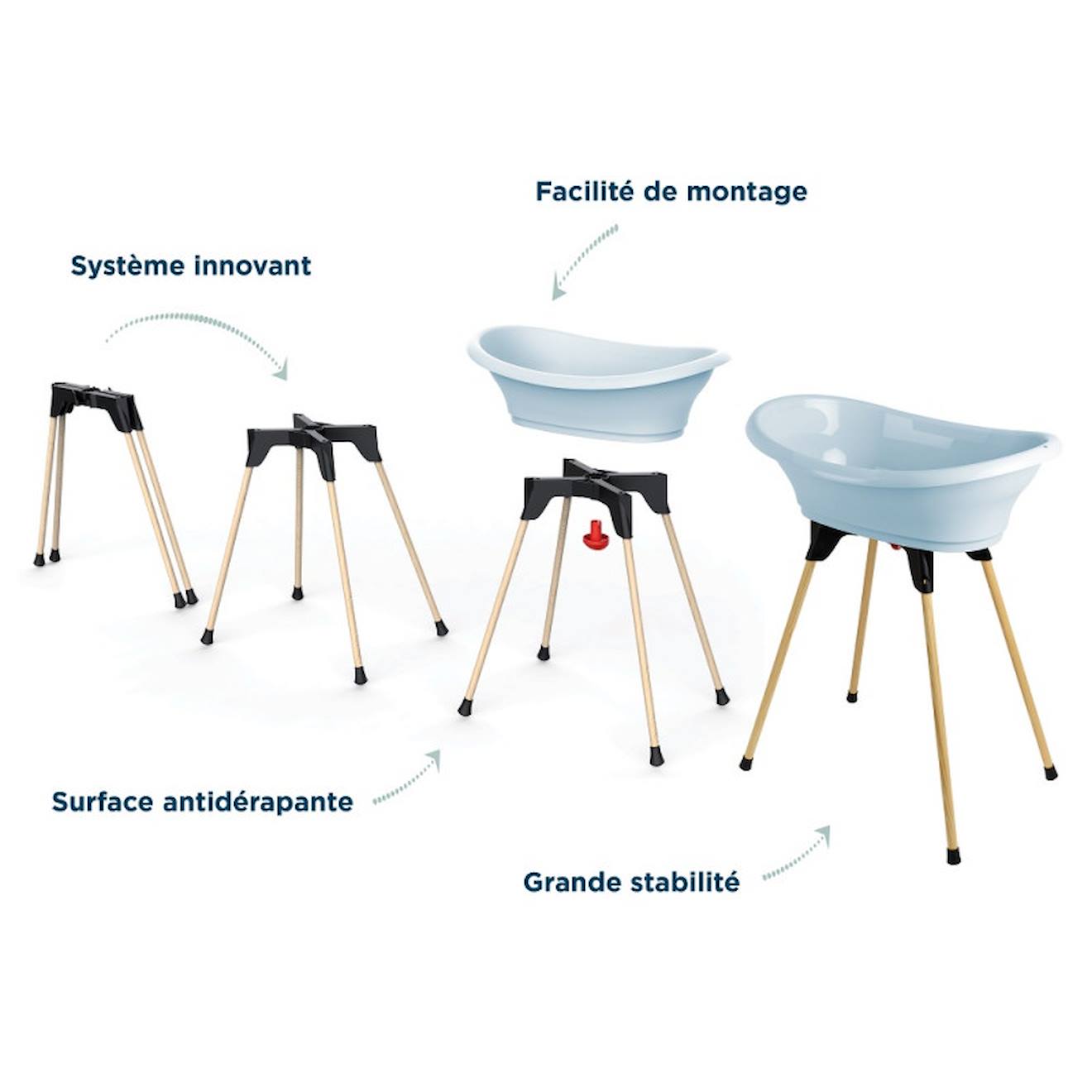 Kit Baignoire Vasco Fleur Bleue - image 4