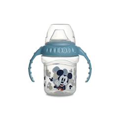 Puériculture-Repas-Vaisselle, coffret repas-Tasse a poignees 250 ml bec silicone mickey collector