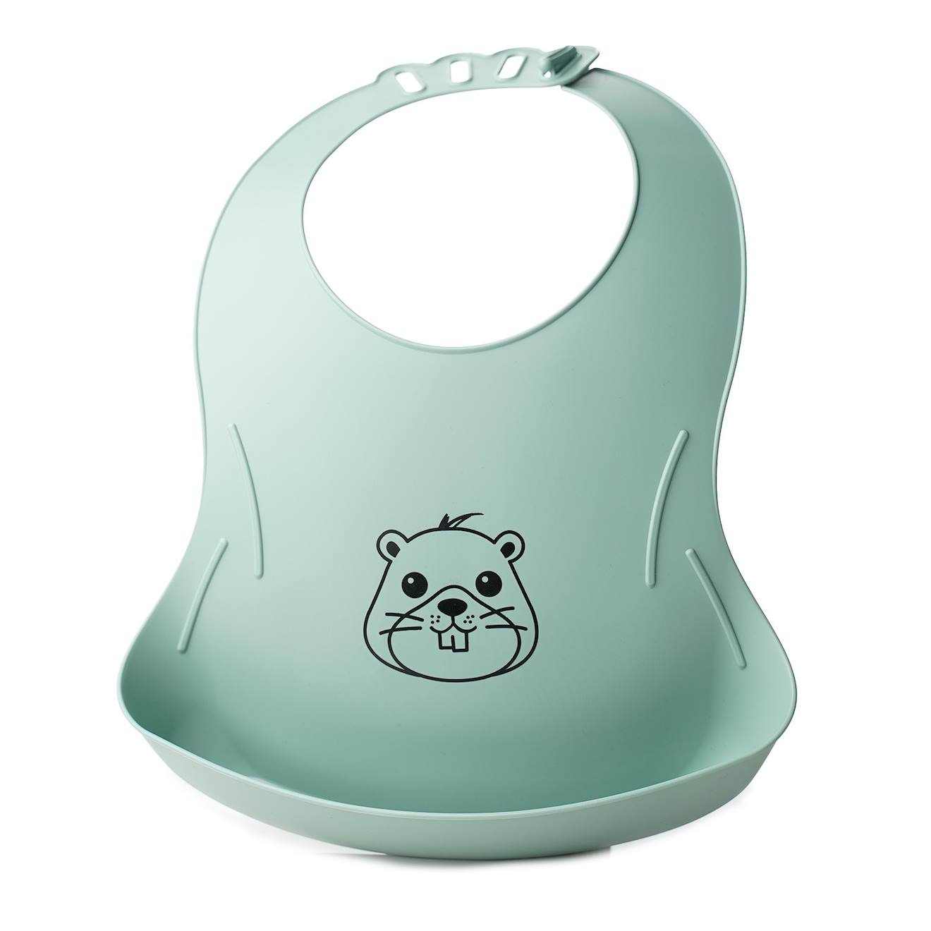 Bavoir Bibou Castor Vert