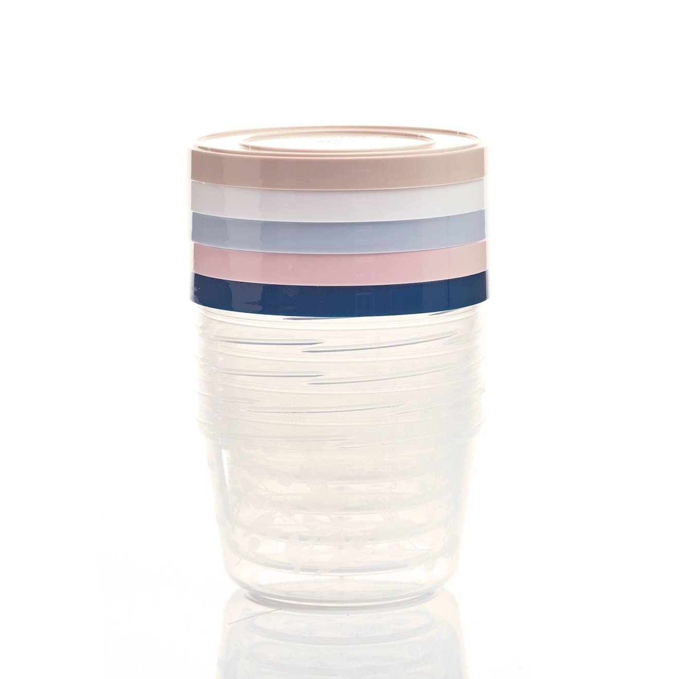 5 Boîtes De Conservation 250ml Transparent