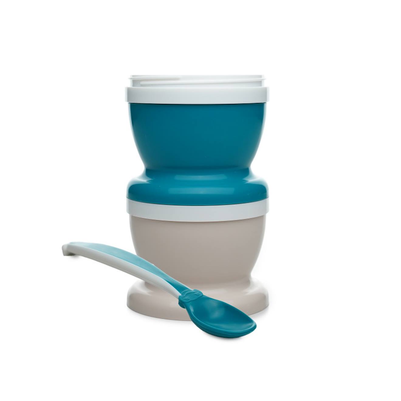 2 Petits Pots Pour Nourriture + 1 Cuillère Douce Émeraude