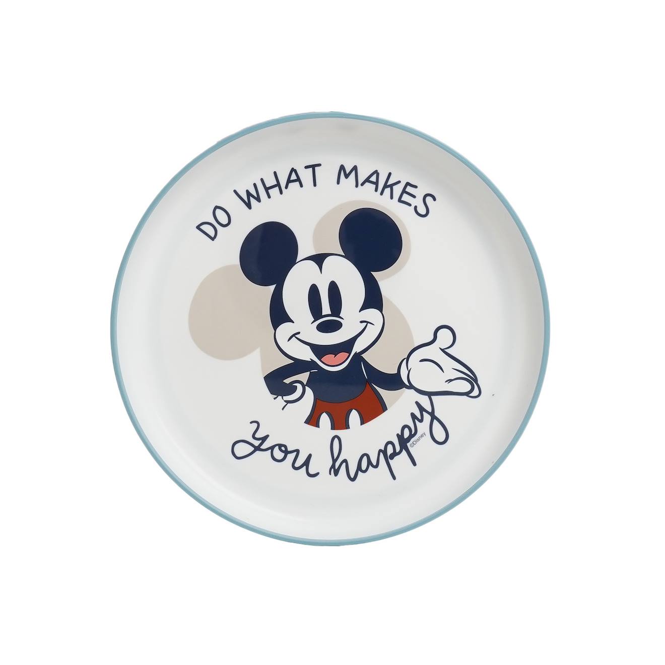 Grande Assiette Anti-derapante Mickey Collector Bleu