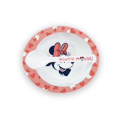 -Set repas micro-onde bol + cuillere minnie collector