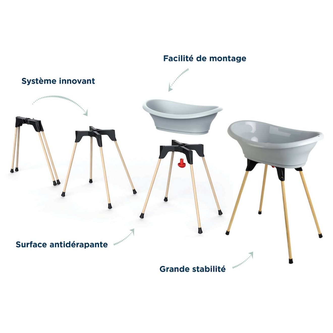 Kit Baignoire Vasco Gris Charme - image 4