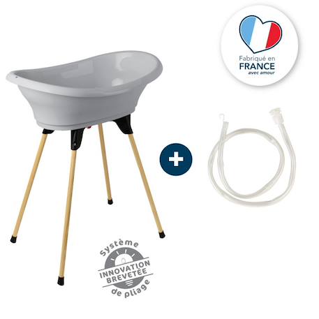 Thermobaby - Kit baignoire Vasco 3 en 1 gris charme - Gris