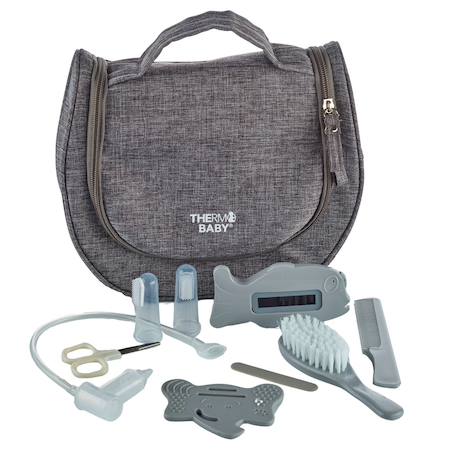 Thermobaby - Trousse De Soin Bebe Avec Accessoires Gris