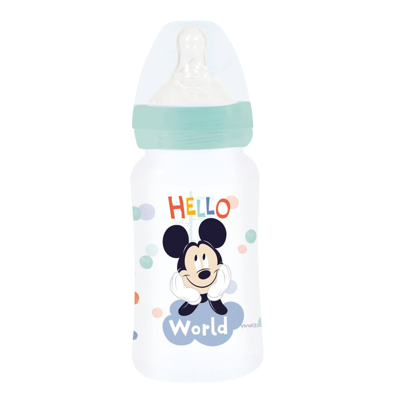 Biberon 240 Ml Anti-colliques Tetine Debit 3 Positions Mickey Vert