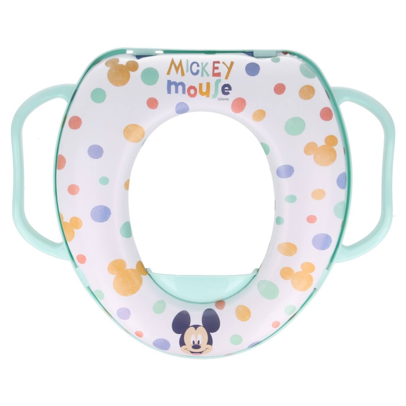 Reducteur Wc Confort Avec Poignee Mickey Cool Vert
