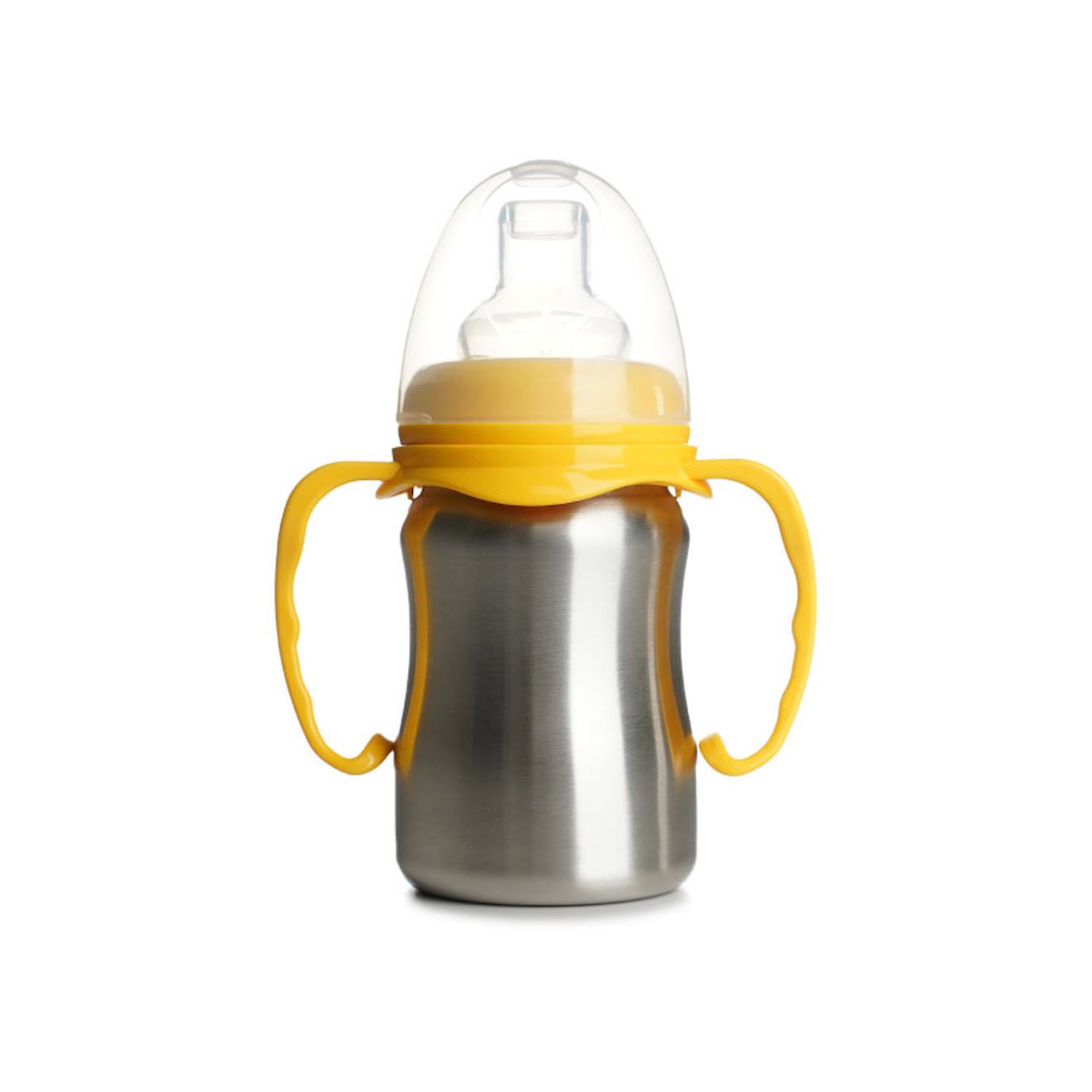 Tasse D'apprentissage Inox Jaune Mangue