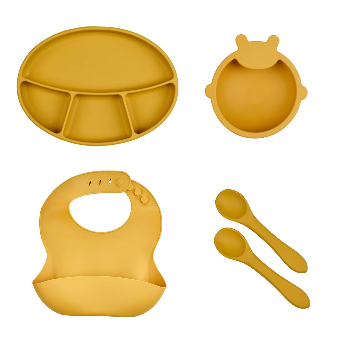 Pack Repas Silicone - Jaune Miel Jaune
