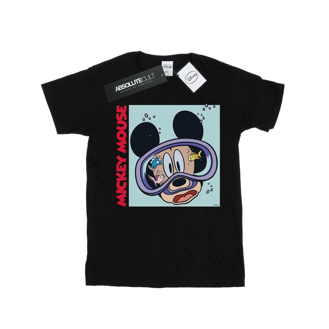 T-shirt Coton Disney Noir