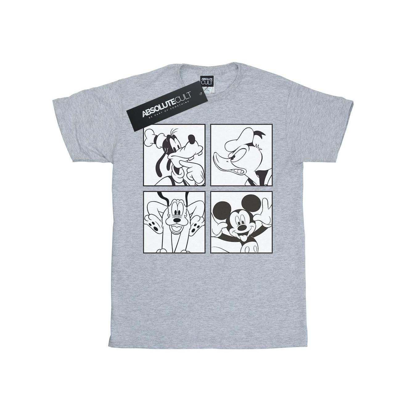 T-shirt Coton Disney Gris Chiné