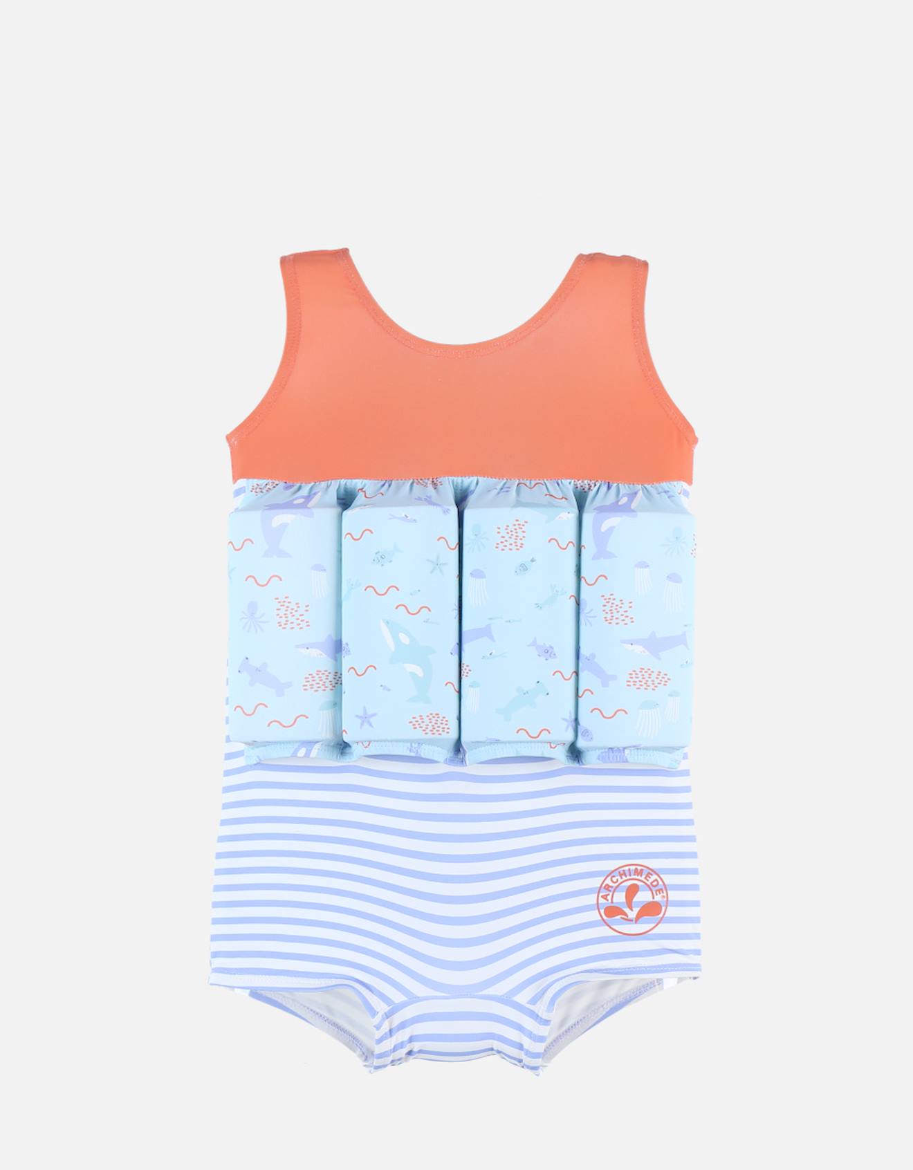 Maillot Bouée À Imprimés Bleu