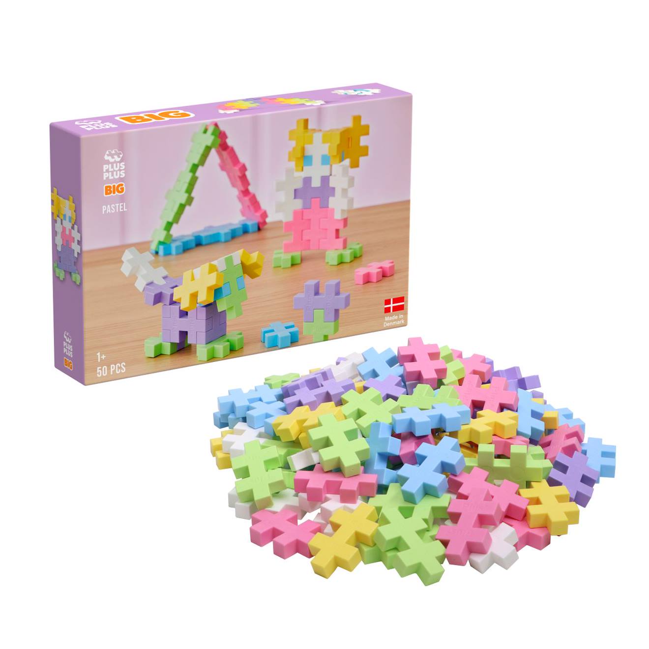 Boite Jeu De Construction Big 50 Pcs Pastel