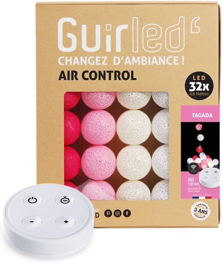 Guirlande boule lumineuse led usb télécommandée Acajou+Arlequin+Bébé+Byzantin+Chocolat+Coton+Églantine+Flocon+Horizon+Licorne+Mangrove+Messopotamia+Minuit+Océan+Ottoman+Princesse+Provence+Romania+Sauvage+Scandinave+Tagada 77 - vertbaudet enfant 