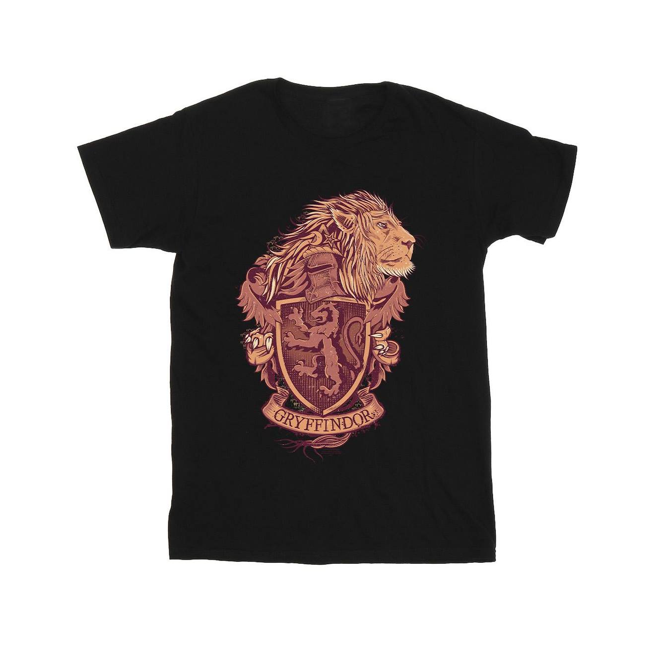 T-shirt Coton Harry Potter Gryffindor Noir