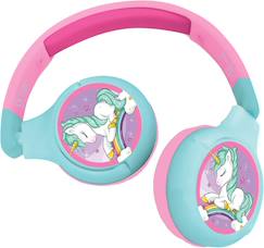 -Casque 2 en 1 licorne bluetooth et filaire avec limitation de son