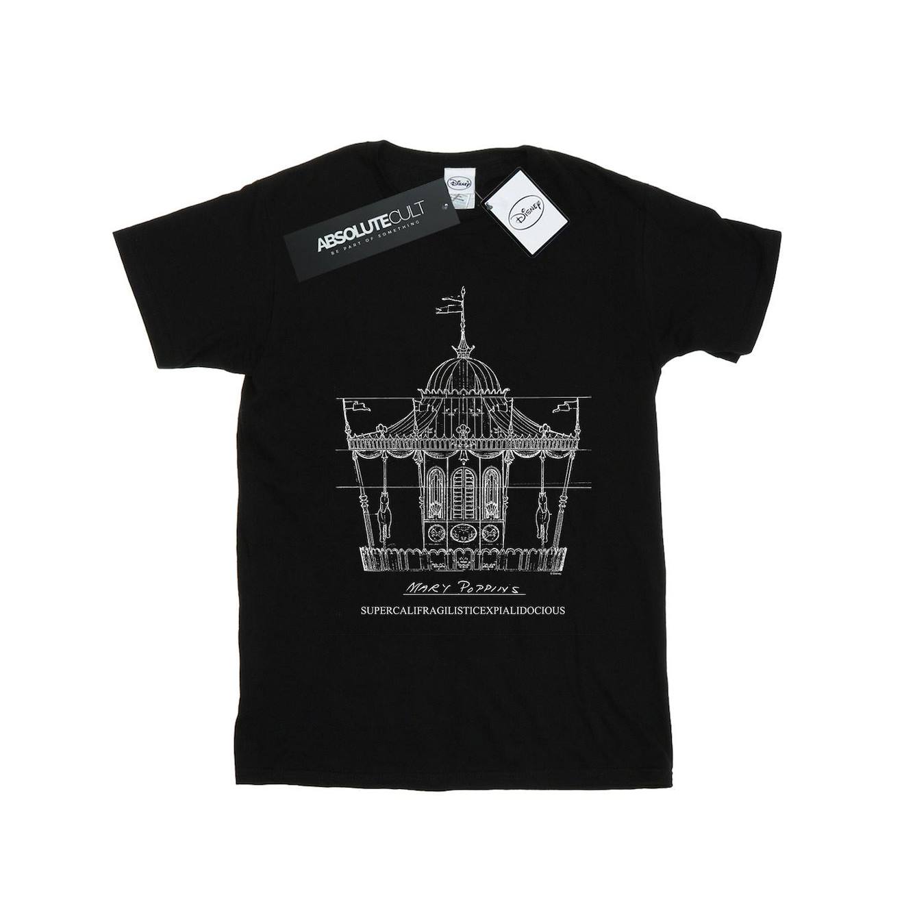 T-shirt Coton Disney Noir
