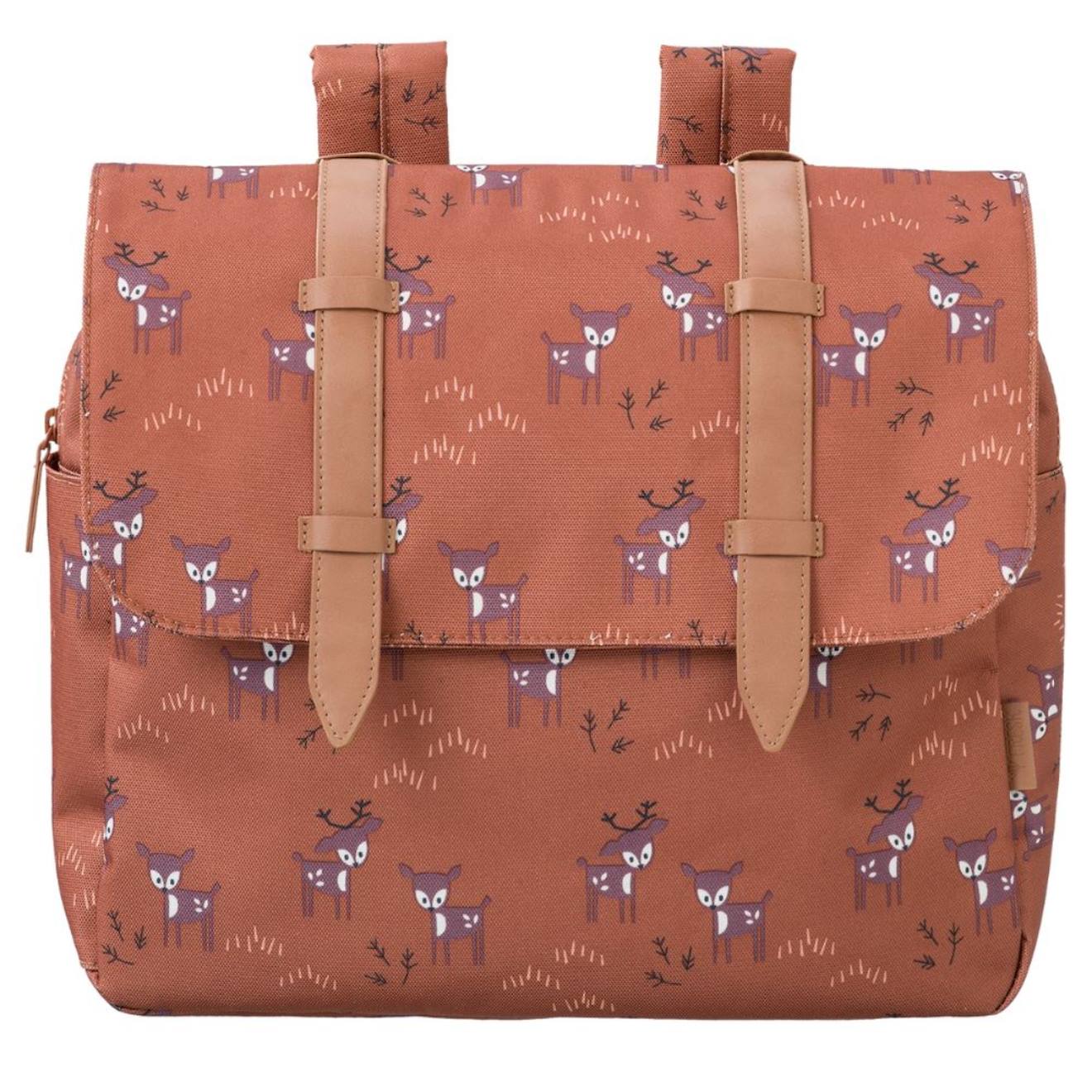 Cartable A4 Maternelle Marron, Blanc