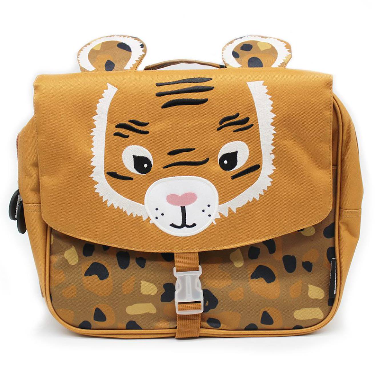 Cartable A4 Maternelle Marron, Blanc, Noir