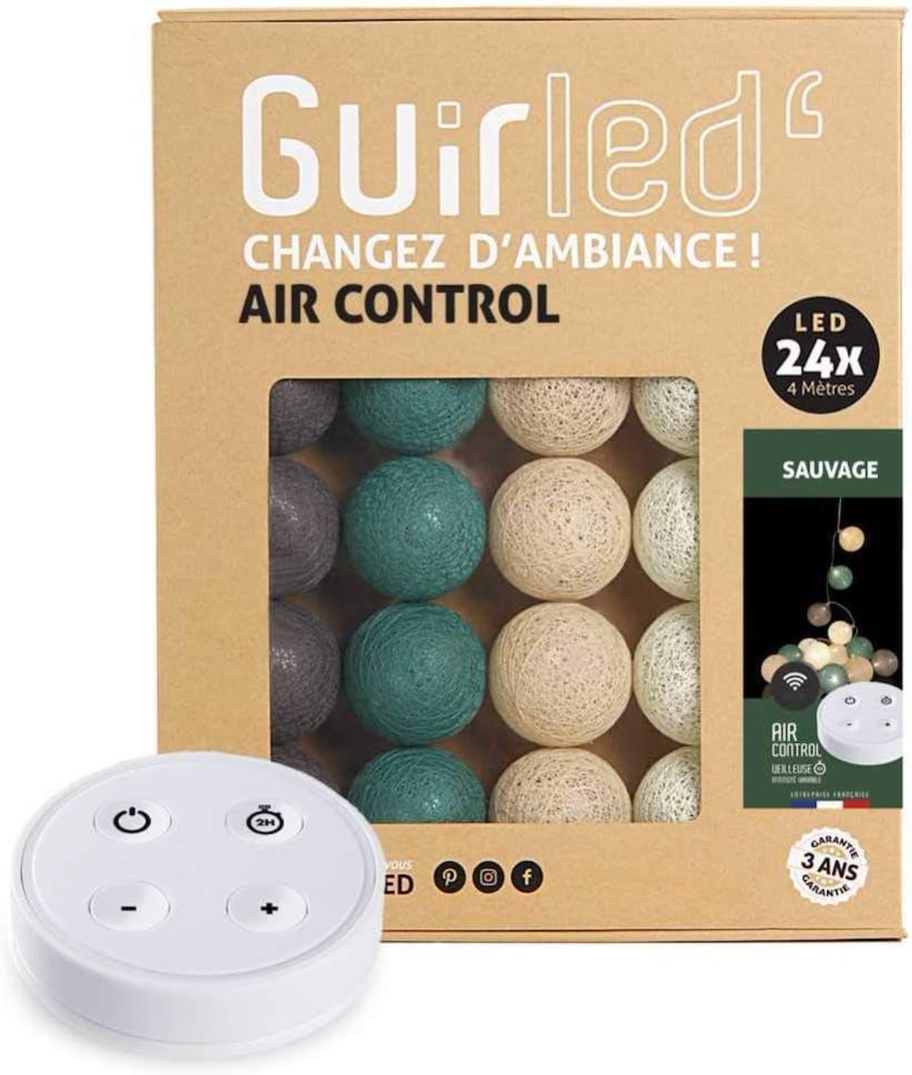 Guirlande Boule Lumineuse Led Usb Télécommandée Sauvage